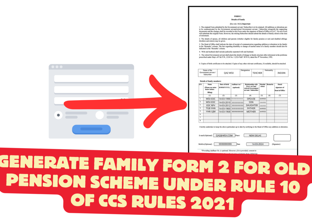 FAMILY DETAILS FORM 2