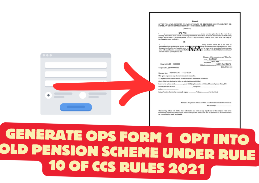 OPS OPTION FORM 1