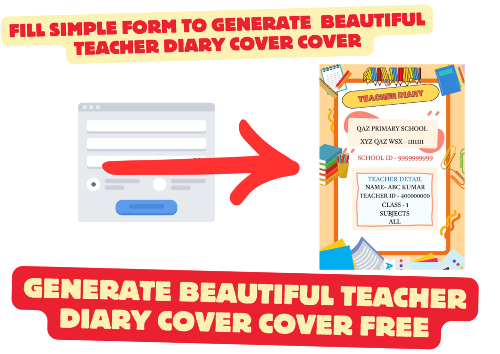 teacher diary cover